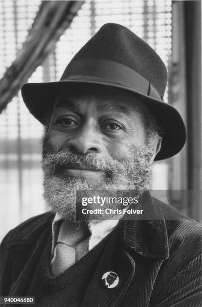 Portrait of American painter, poet, and musician Ted Joans , New York, New York, 1986.