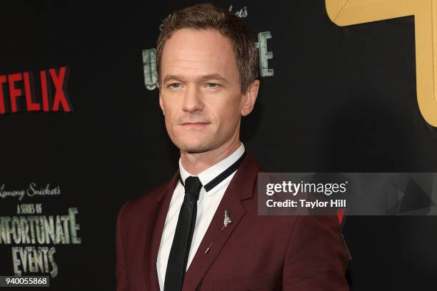 Neil Patrick Harris attends the the Season 2 premiere of Netflix's "A Series Of Unfortunate Events" at Metrograph on March 29, 2018 in New York City.