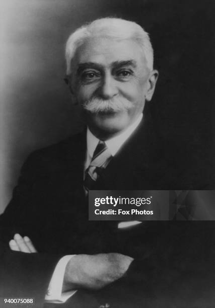 Baron Pierre de Coubertin , founder of the International Olympic Committee, circa 1925.