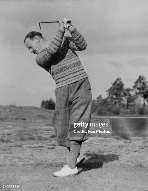 English golfer Leonard Crawley , circa 1935.