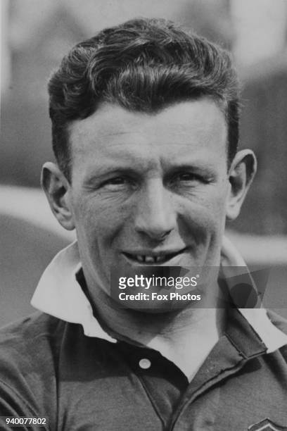English footballer Sam Cowan of Manchester City F.C., 18th April 1934. He will be playing in the 1934 FA Cup Final against Portsmouth.