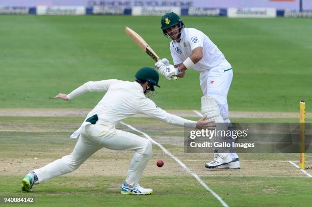 Aiden Markram of the Proteas during day 1 of the 4th Sunfoil Test match between South Africa and Australia at Bidvest Wanderers Stadium on March 30,...