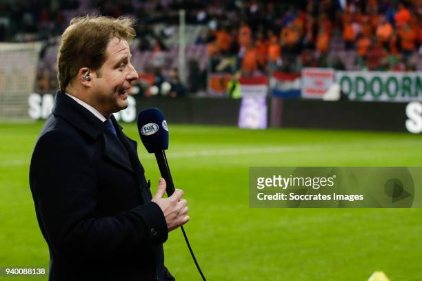 Pascal Kamperman of FOX Sports during the International Friendly match between Portugal v Holland at the Stade de Geneve on March 26, 2018 in Geneve...