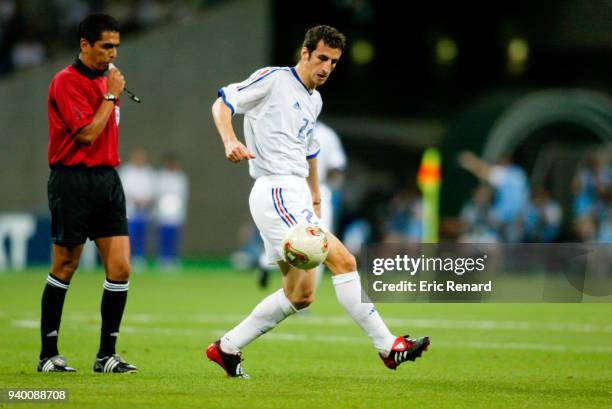 Johan Micoud of France during the World Cup match between France and Uruguay on 6th June 2002 at Asiad Main Stadium, Busan, South Korea