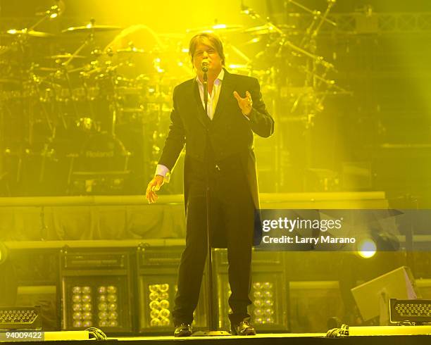 Singer Rob Even of Trans-Siberian Orchestra performs at the Bank Atlantic center on December 4, 2009 in Sunrise, Florida.