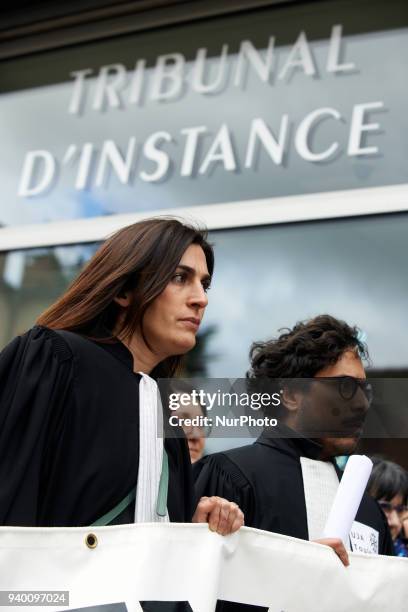 The French Bar Association, all lawyers' unions, all magistrates' unions called all its members to be on strike, to gather in front of courthouses...