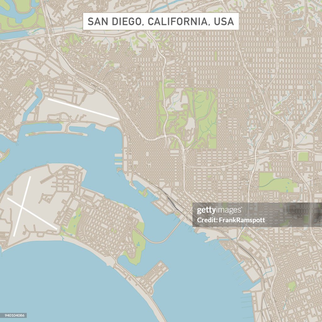 San DiegoCaliforniaUSCityStreetMap_60000