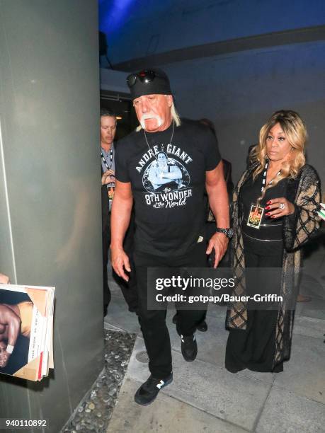 Hulk Hogan is seen on March 29, 2018 in Los Angeles, California.