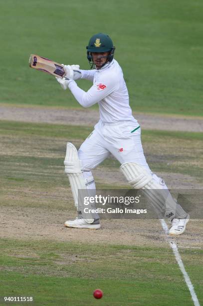 Quinton de Kock of the Proteas during day 1 of the 4th Sunfoil Test match between South Africa and Australia at Bidvest Wanderers Stadium on March...