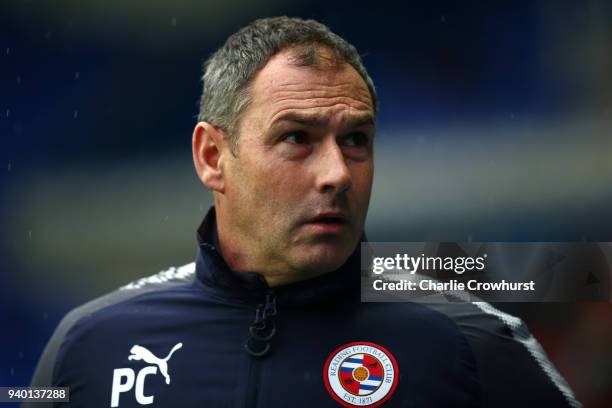 Readings new manager Paul Clement during the Sky Bet Championship match between Reading and Queens Park Rangers at Madejski Stadium on March 30, 2018...