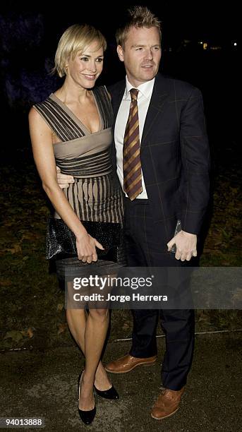 Jenni Falconer and guest attend The Berkeley Square Christmas Ball on December 3, 2009 in London, England.