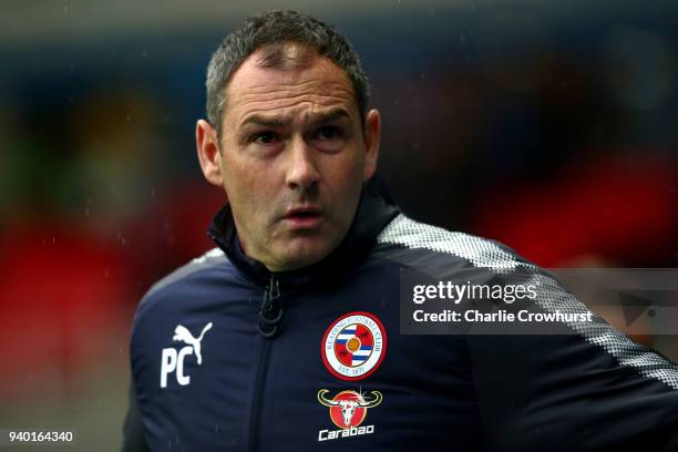 Readings new manager Paul Clement during the Sky Bet Championship match between Reading and Queens Park Rangers at Madejski Stadium on March 30, 2018...