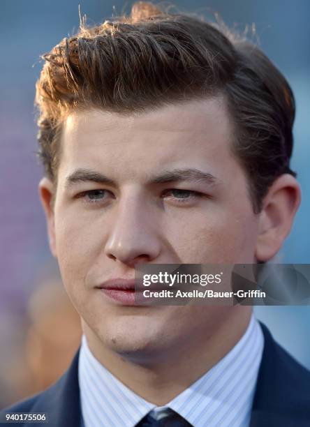 Actor Tye Sheridan arrives at the Premiere of Warner Bros. Pictures' 'Ready Player One' at Dolby Theatre on March 26, 2018 in Hollywood, California.