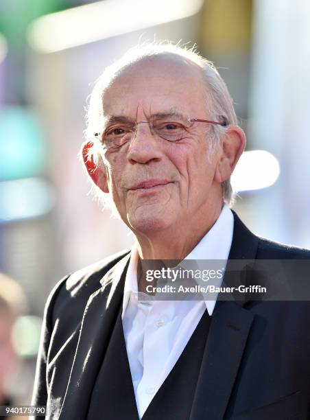 Actor Christopher Lloyd arrives at the Premiere of Warner Bros. Pictures' 'Ready Player One' at Dolby Theatre on March 26, 2018 in Hollywood,...