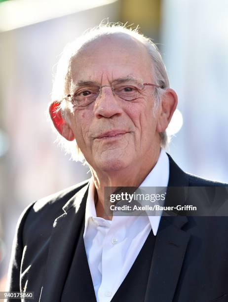 Actor Christopher Lloyd arrives at the Premiere of Warner Bros. Pictures' 'Ready Player One' at Dolby Theatre on March 26, 2018 in Hollywood,...