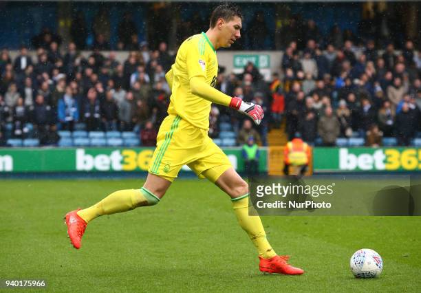 Nottingham Forest's Costel Pantilimon during Championship match between Millwall against Nottingham Forest at The Den stadium, London England on 30...