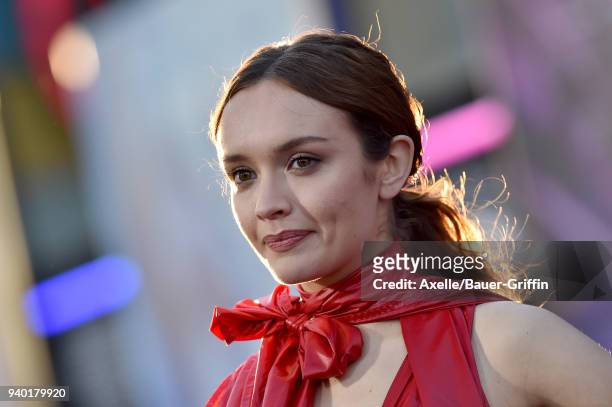 Actress Olivia Cooke arrives at the Premiere of Warner Bros. Pictures' 'Ready Player One' at Dolby Theatre on March 26, 2018 in Hollywood, California.