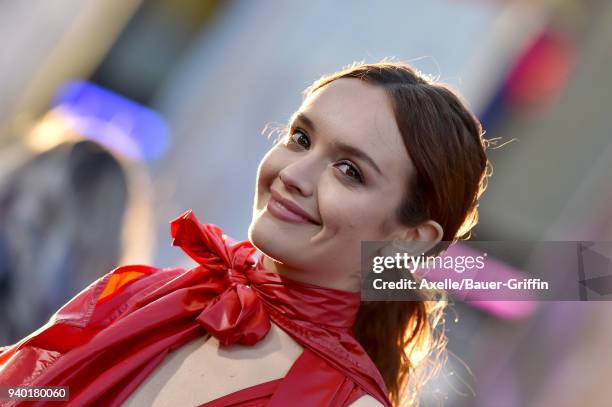 Actress Olivia Cooke arrives at the Premiere of Warner Bros. Pictures' 'Ready Player One' at Dolby Theatre on March 26, 2018 in Hollywood, California.