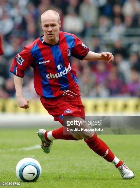 Andy Johnson of Crystal Palace in action during the Barclays Premiership match between Crystal Palace and Liverpool at Selhurst Park in London on...