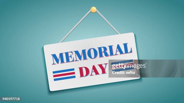 memorial day - memorial day vector stock illustrations
