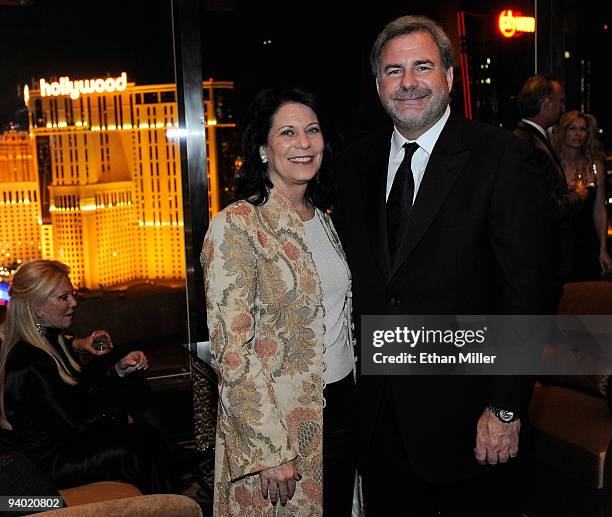 CineVegas film festival president Robin Greenspun and husband Danny Greenspun attend the opening night gala for Mandarin Oriental, Las Vegas at...