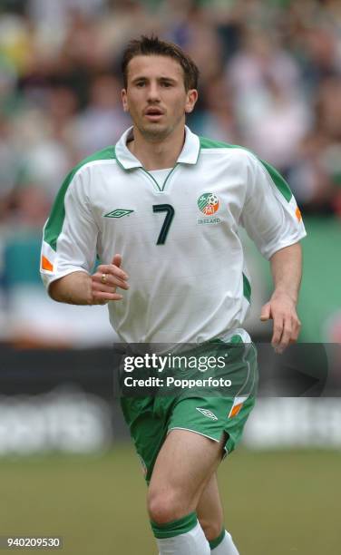 Liam Miller of Ireland in action during the Nigeria v Republic of Ireland Unity Cup match at The Valley Stadium in London on May 29, 2004.