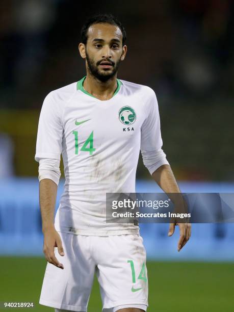 Abdullah Otayf of Saudi Arabia during the International Friendly match between Belgium v Saudi Arabia at the Koning Boudewijnstadion on March 27,...