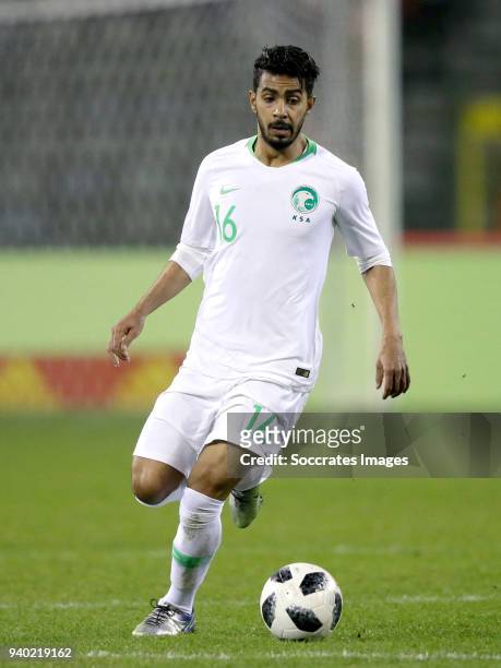 Housain Almogahwi of Saudi Arabia during the International Friendly match between Belgium v Saudi Arabia at the Koning Boudewijnstadion on March 27,...
