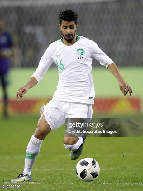 Housain Almogahwi of Saudi Arabia during the International Friendly match between Belgium v Saudi Arabia at the Koning Boudewijnstadion on March 27,...