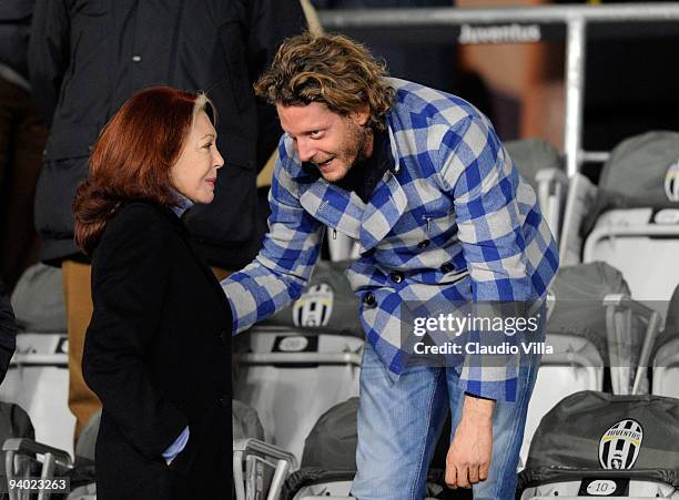 Bedy Moratti and Lapo Elkann during the Serie A match between Juventus and Inter Milan at Stadio Olimpico on December 5, 2009 in Turin, Italy.