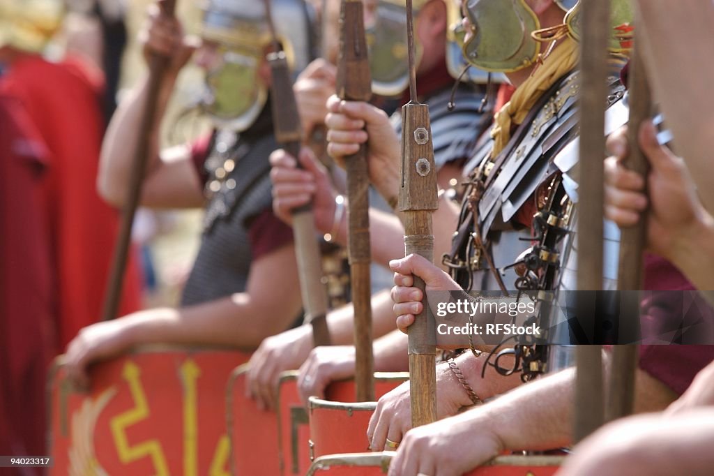 Abstract Roman Soldiers