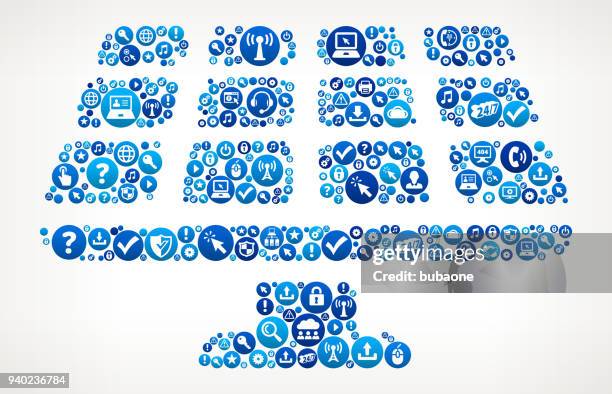 solar panel computer tech support - solar panel worker stock illustrations