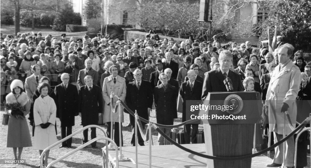 President Carter Introduces Prime Minister Trudeau
