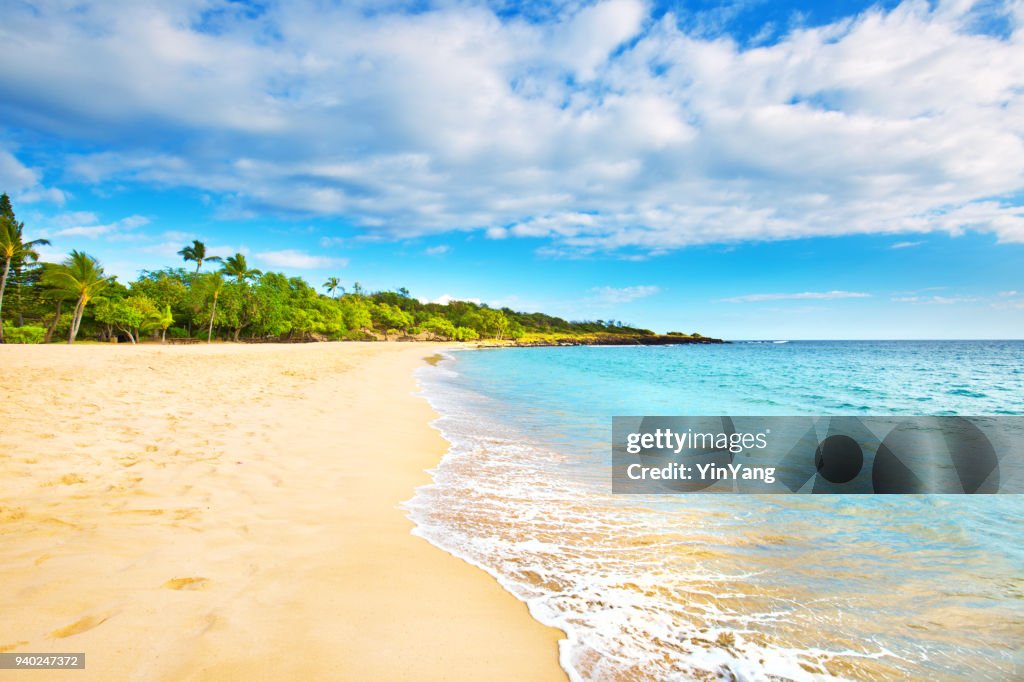 Hulopoe Beach of Lanai Island in Hawaii