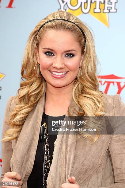 Actress Tiffany Thornton arrives at Variety's 3rd Annual Power of Youth Event at Paramount Studios, on December 5, 2009 in Los Angeles, California.