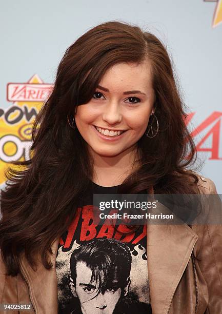 Actress Jillian Clare arrives at Variety's 3rd Annual Power of Youth Event at Paramount Studios, on December 5, 2009 in Los Angeles, California.