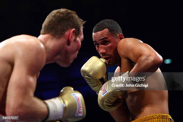 James DeGale covers up during his middleweight contest against Nathan King on December 5, 2009 in Newcastle upon Tyne, England.