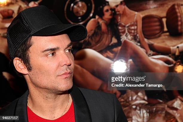 Photographer David LaChapelle speaks at a press conference for Maybach presents David LaChapelle's "Bliss Amongst Chaos" at the Raleigh Hotel on...