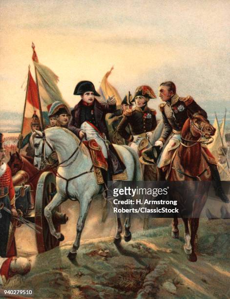 1800s 1807 NAPOLEON AT THE BATTLE OF FRIEDLAND BY HORACE VERNET A VICTORY FOR FRANCE ROUTING THE RUSSIANS IN EAST PRUSSIA