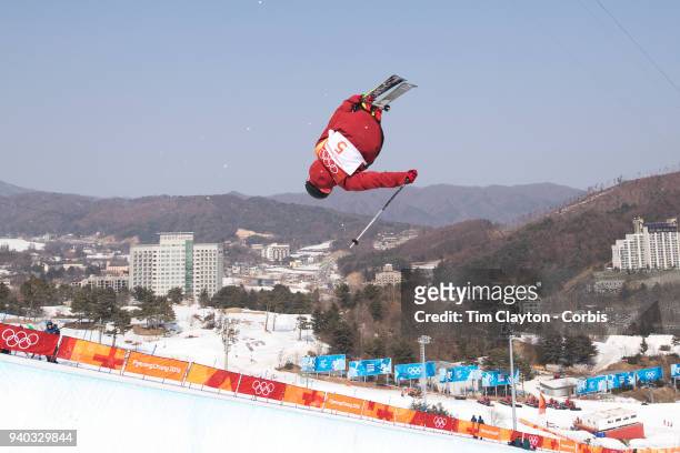 Kevin Rolland of France in action during the Freestyle Skiing - Men's Ski Halfpipe qualification day at Phoenix Snow Park on February 20, 2018 in...
