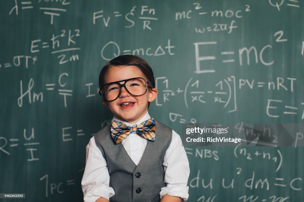 Nerdy Math Young Math Nerd Professor In Classroom High-Res Stock Photo - Getty Images