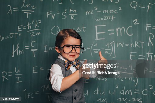 Nerdy Math Young Math Nerd Professor In Classroom High-Res Stock Photo - Getty Images