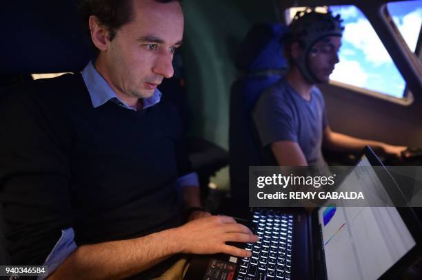 Frederic Dehais , neuro-ergonomy teacher and director of the research laboratory at the Higher Institute of Aeronautics and Space works on...