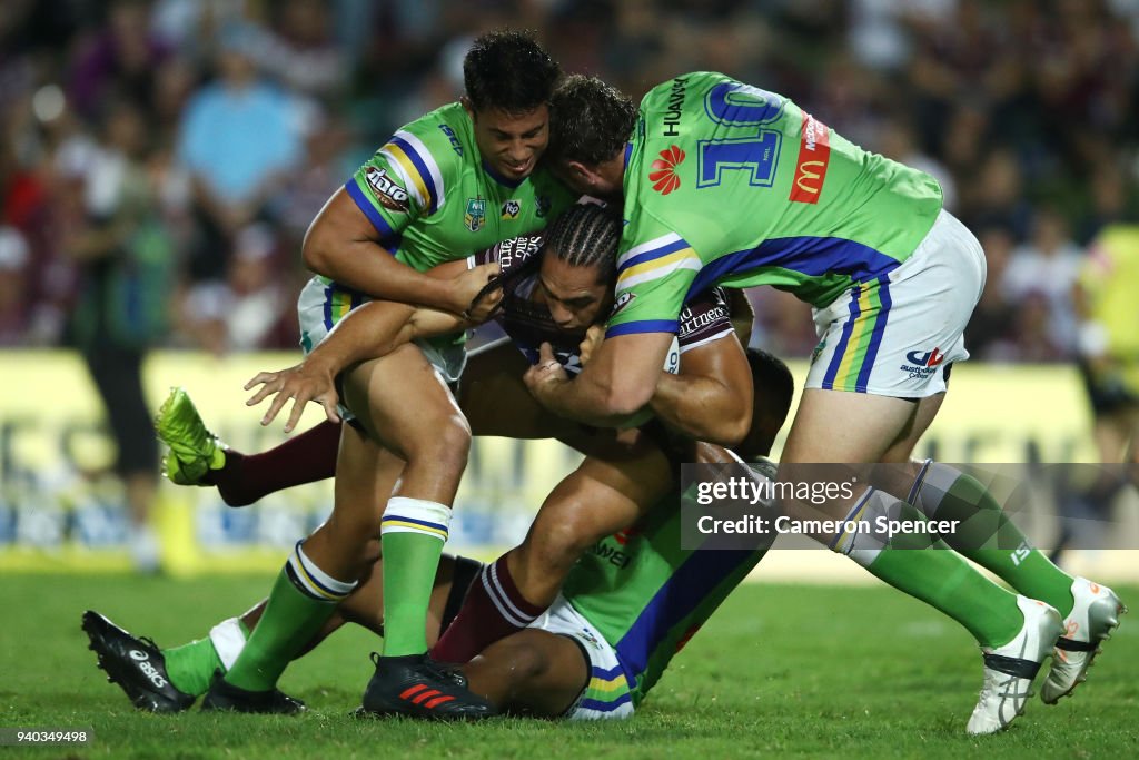 NRL Rd 4 - Sea Eagles v Raiders