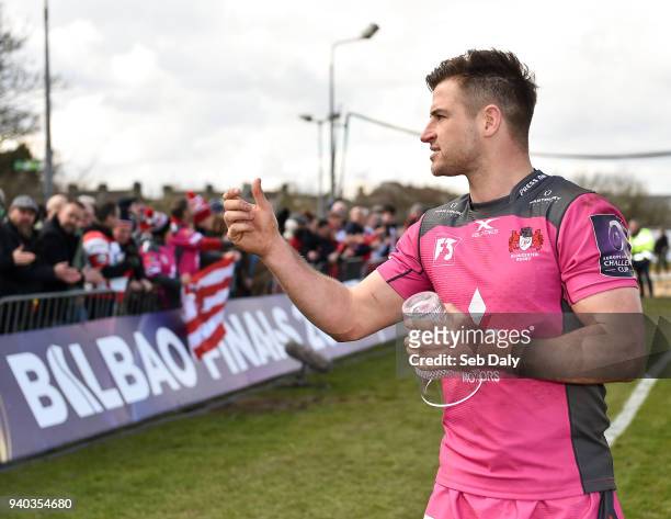Galway , Ireland - 31 March 2018; Henry Trinder of Gloucester following the European Rugby Challenge Cup Quarter-Final match between Connacht and...