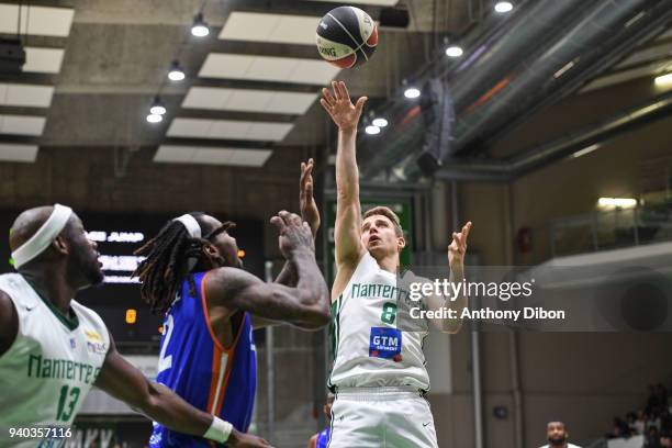 Heiko Schaffartzik of Nanterre during the Jeep Elite Pro A match between Nanterre 92 and Chalons Reims on March 31, 2018 in Nanterre, France.