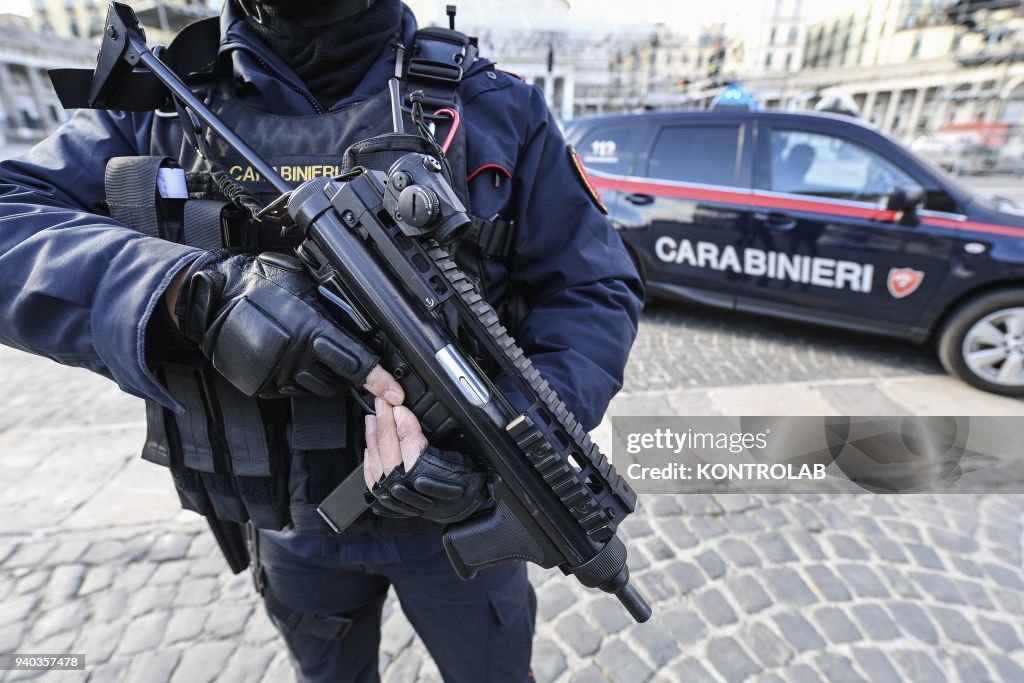 The special force police (Carabinieri) anti terrorism for...