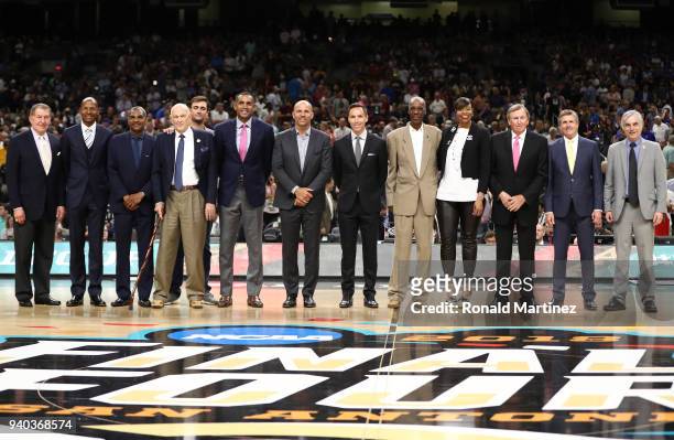 Naismith Memorial Basketball Hall of Fame Chairman Jerry Colangelo, 2018 Naismith Hall of Fame Inductees Ray Allen, Maurice Cheeks, Lefty Driesell,...