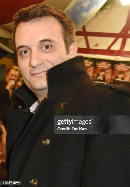 Former Front National deputy Florian Philippot attends the Foire du Trone Opening At Pelouse de Reuilly on March 30, 2018 in Paris, France.
