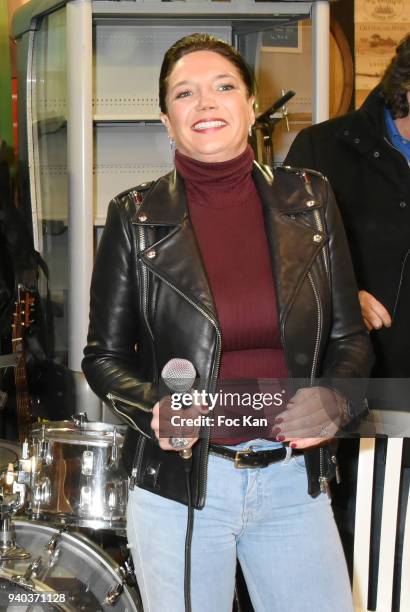 Singer Singrid CampionÊattends the Foire du Trone Opening At Pelouse de Reuilly on March 30, 2018 in Paris, France.